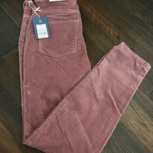 NWT Universal Thread Corduroy high rise berry red skinny pants